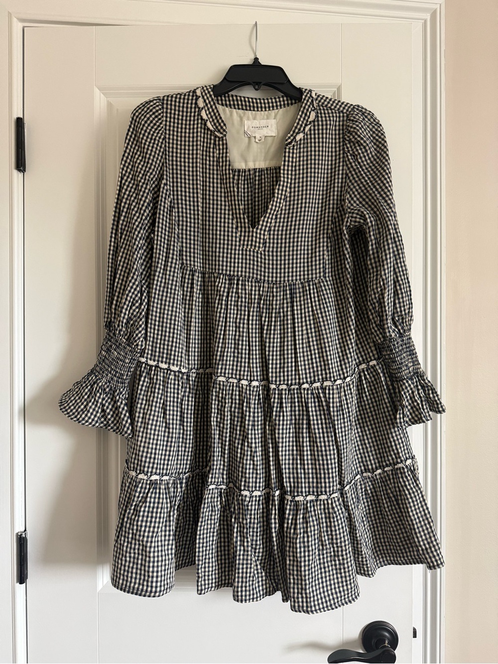 Navy Gingham Kenzo Dress from Tuckernuck - Picture 2 of 3